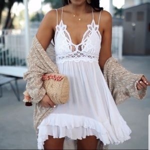 Free people Adella white dress Sz M